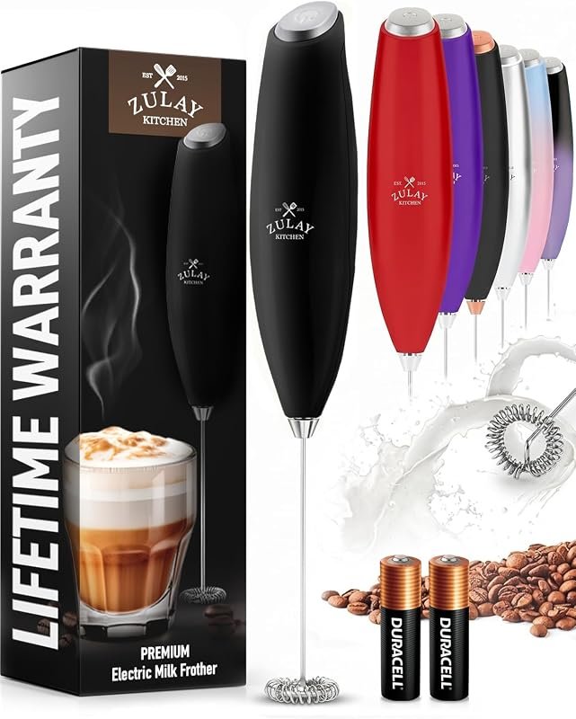 Zulay Handheld Electric Milk Frother