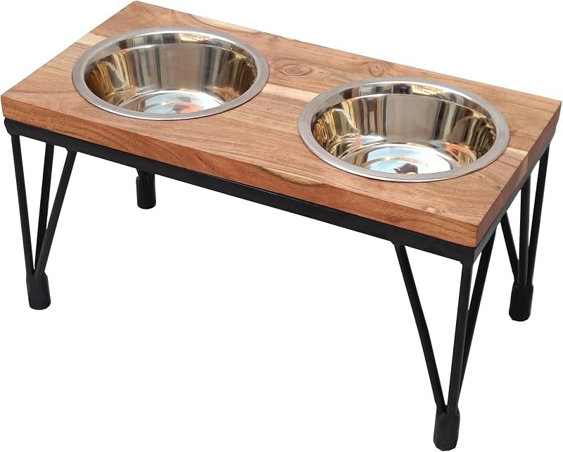 Pawzone Stainless Steel Dog Bowls (Set of 2)