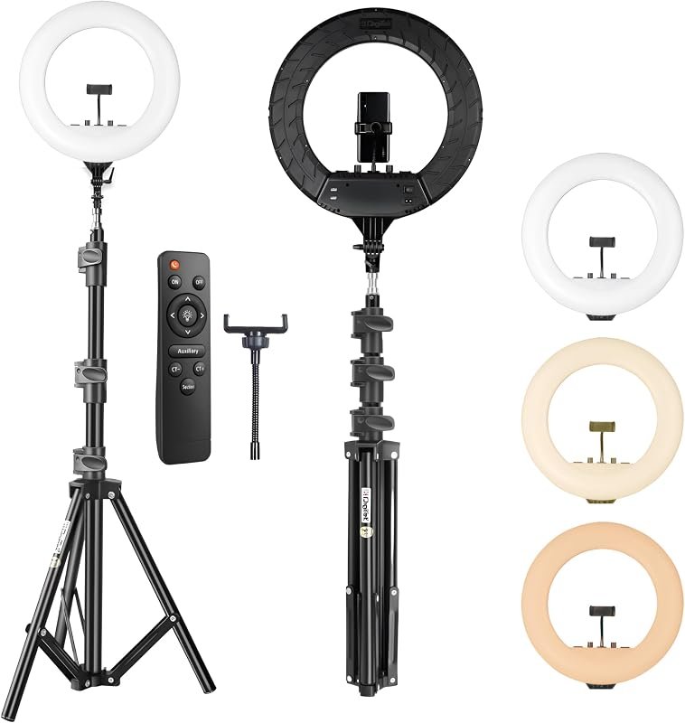 Digitek 18-inch LED Ring Light with Stand