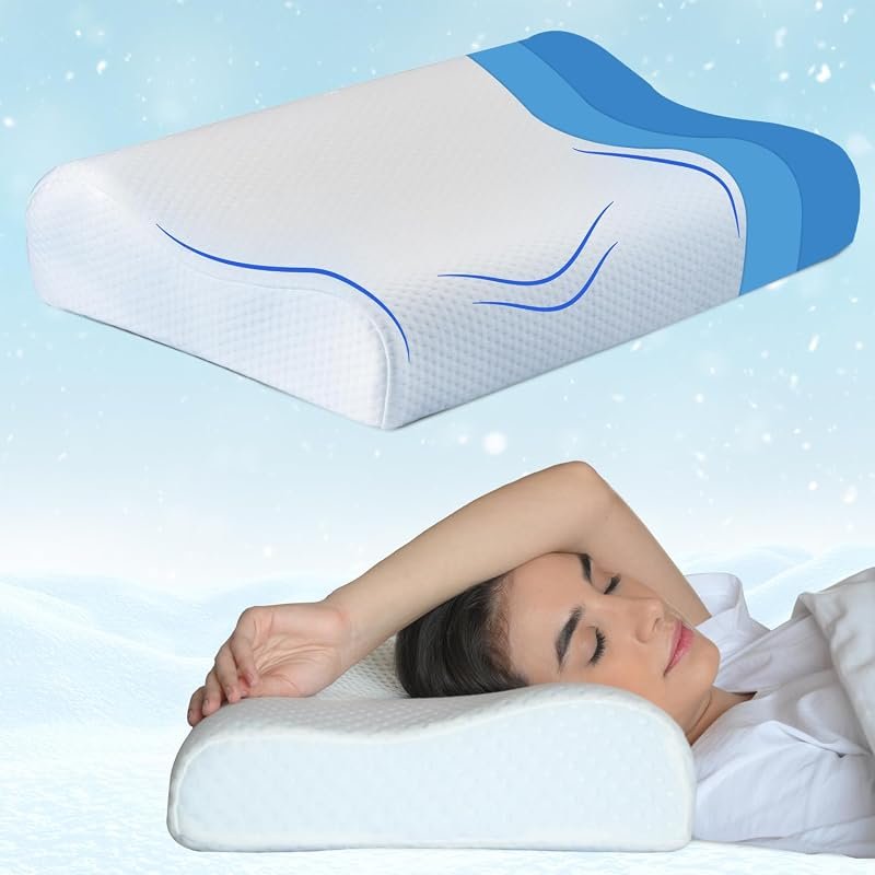 Sleepsia Memory Foam Pillow (Pack of 2)